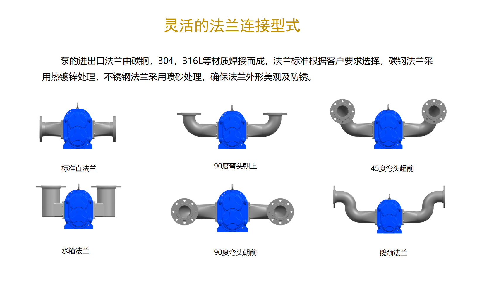 帕普生橡胶转子泵法兰连接型式